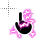 Pink Electric Animated Cursor--pointer--SweezyCursors.png Preview
