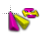violet-yellow-cursor-move.cur Preview