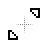 boxy diagonal resize 2.cur Preview
