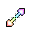 Rainbow Big d2Arrow Black Outline.ani Preview