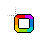 Rainbow Big Not Circle Black Outline.ani Preview