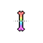 Rainbow Big Typing Black Outline.ani Preview