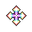 Rainbow Big xArrow v2 Black Outline.ani Preview