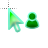 Green-Person.cur Preview