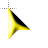 3D yellow cursor pointer.cur Preview