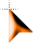3D orange cursor pointer.cur