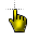 3D yellow link pointer.cur Preview
