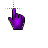 3D purple link pointer.cur Preview