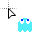 Pac-Man™ Cursors Ghost Blue.ani Preview