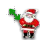 Christmas Santa Diagonal 1.cur Preview