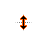 Black-n-Orange Vertical Resize.cur Preview