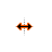 Black-n-Orange Horizontal Resize.cur