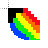 RAINBOWS! (diag1).cur Preview