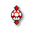 Super Mario Mushroom - Vertical Resize.cur Preview