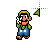 Super Mario Bros. (SNES) Big Luigi - Alternate Select.cur