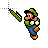 Super Mario Bros. (SNES) Big Luigi - Handwriting.cur