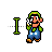 Super Mario Bros. (SNES) Big Luigi - Text Select.cur