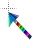 Rainbow cursor.cur Preview