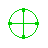 Crosshairs 2 green.cur Preview