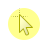Yellow Ball cursor.cur Preview