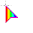 rainbow arrow.cur Preview