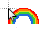 Rainbow animated cursor.ani Preview