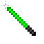 8-bit lightsaber (Green) .cur HD version