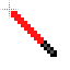 8-bit lightsaber (red) .cur HD version