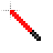 8-bit lightsaber (red) .cur Preview