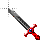 simple red sword.cur Preview
