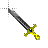 yellow cool sword.cur