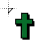 dark green cross.cur