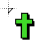 lime green cross.cur Preview