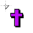purple pink cross.cur