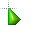 glossy green cursor.cur Preview