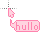 Pink hullo speech bubble.cur Preview