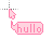 Pink hullo speech bubble.cur