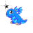 BlueFireDragonBaby.cur Preview