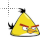 Yellow Angry Bird.cur Preview