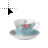 Blue Tea Set cup.cur Preview