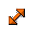 Windows XP 3D Orange (Zune) Diagonal 2.cur Preview