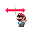 Tiny Mario Horizontal3　red.ani Preview