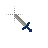 Blue Handled Sword.cur Preview