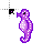 Purple Saski Seahorse.cur Preview