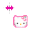 Hello Kitty horizontal resize.cur Preview