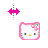 Hello Kitty horizontal resize.cur