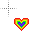 rainbow heart.cur Preview