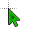 Green darking cursor.cur