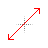 red diagonal resize 2.cur Preview