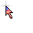 usa flag pointer.cur